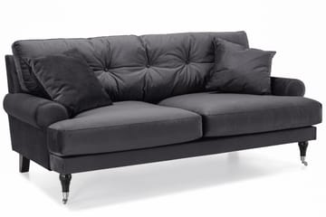 Andrew Soffgrupp 3+2+1 Sammet - Mörkgrå - Products - Möbler - Soffa - Soffgrupp - Howard soffgrupp