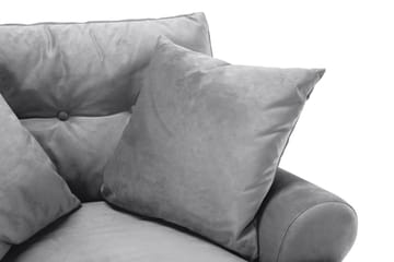 Andrew Soffgrupp 3+2 Sammet - Ljusgrå - Products - Möbler - Soffa - Soffgrupp - Howard soffgrupp