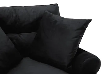 Andrew Soffgrupp 3+2 Sammet - Svart - Products - Möbler - Soffa - Soffgrupp - Howard soffgrupp