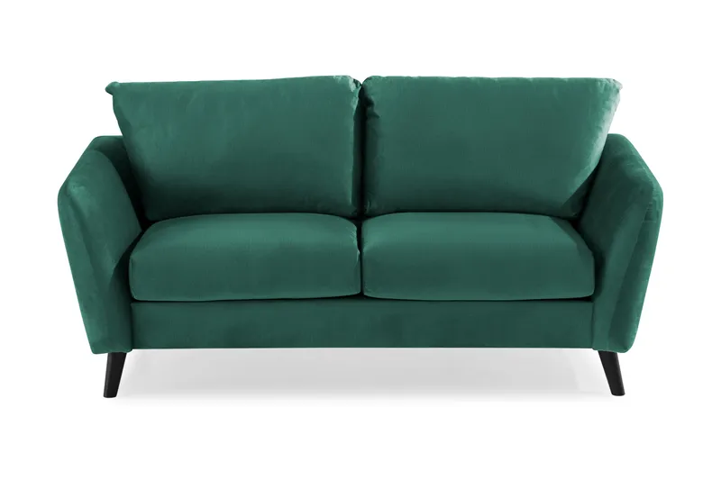 Trend 2-sits Sammetssoffa, Grön