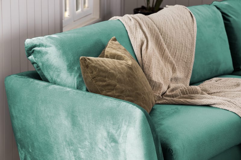 Trend 2-sits Sammetssoffa - Grön - Products - Möbler - Soffa - Sammetssoffa