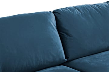 Trend 3-sits Sammetssoffa - Blå - Products - Möbler - Soffa - 3 sits soffa