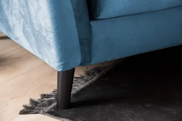 Trend 3-sits Sammetssoffa - Blå - Products - Möbler - Soffa - 3 sits soffa