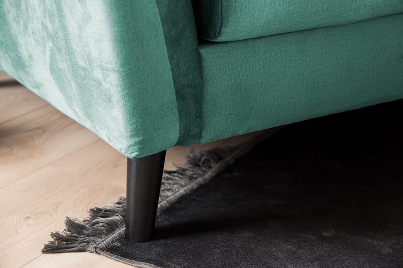 Trend 3-sits Sammetssoffa - Grön - Products - Möbler - Soffa - 3 sits soffa