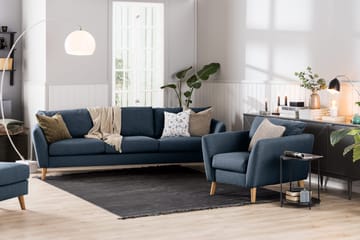Trend 3-sits Tygsoffa - Blå - Products - Möbler - Soffa - 3 sits soffa