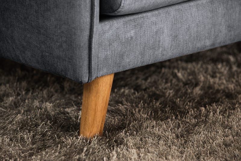 Trend Lyx 2-sits Soffa - Mörkgrå/Svart - Products - Möbler - Soffa - 2 sits soffa