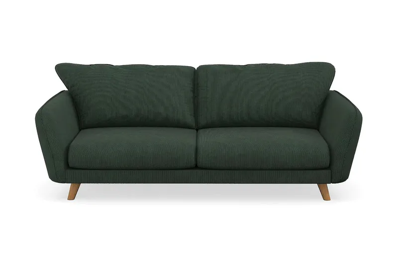 Trend Lyx 3-sits Manchestersoffa, Mörkgrön