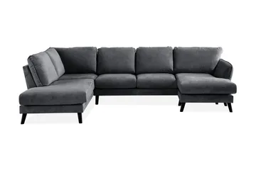 Trend Lyx 4-sits Vänstervänd U-formad Soffa med Divan och Schäslong i Tyg