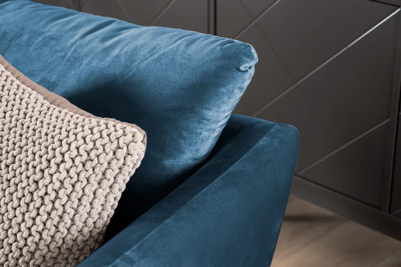 Trend Soffgrupp 3-sits + 2-sits Sammetssoffa - Blå - Products - Möbler - Soffa - Soffgrupp