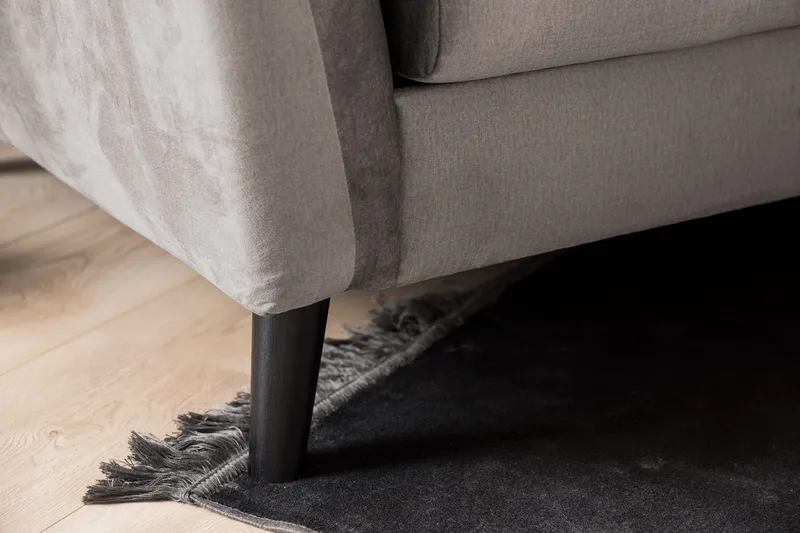 Trend Soffgrupp 3-sits + 2-sits Soffa + Fåtölj + Fotpall i Sammet - Brun - Products - Möbler - Soffa - Soffgrupp