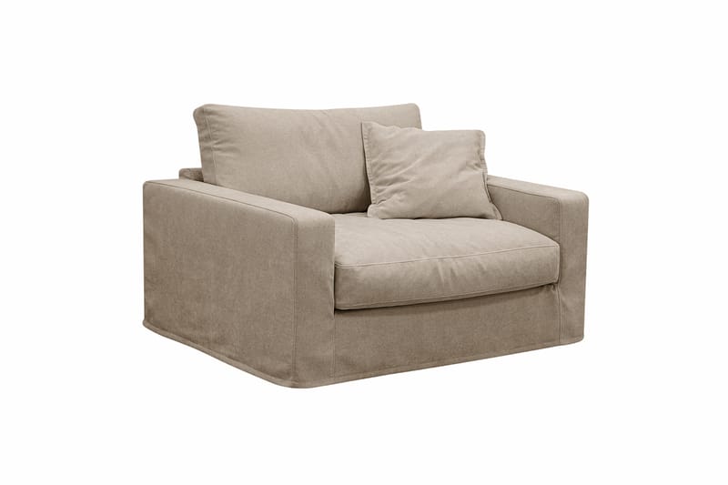 Valencia Extra Djup 3-sits soffa + fåtölj med avtagbar och tvättbar klädsel - Brun - Products - Möbler - Soffa - Soffgrupp