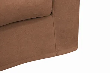 Valencia Extra Djup 3-sits Soffa med avtagbar och tvättbar klädsel - Rostbrun - Products - Möbler - Soffa - 3 sits soffa