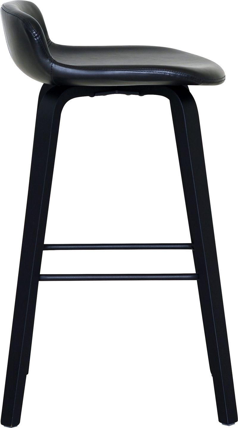 Aki barstol - Svart PU - Svart - Products - Möbler - Fåtölj & stolar - Barstol & barpall