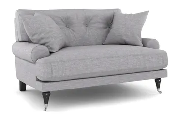 Andrew Loveseat, Ljusgrå/Krom