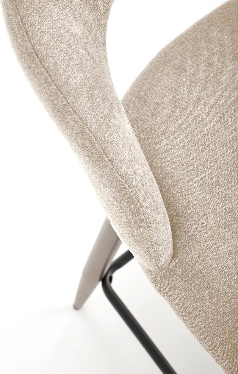 Barstol beige/valnöt sitthöjd 65 cm - Pelican - Beige/Valnöt - Products - Möbler - Fåtölj & stolar - Barstol & barpall