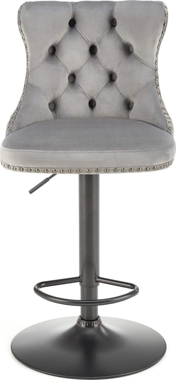 Barstol grå sammet gaslift - Pelican - Grå - Products - Möbler - Fåtölj & stolar - Barstol & barpall