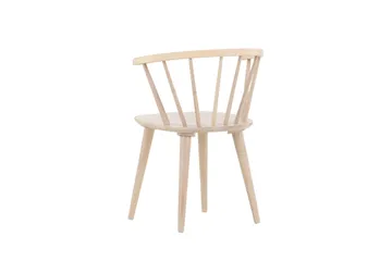 Bobby Karmstol med Armstöd - Vitlaserad / Gummiträ - Products - Möbler - Fåtölj & stolar - Karmstol