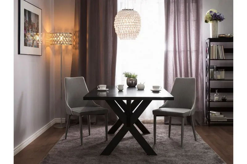 Camino Stol Set Om 2 St - Grå - Products - Möbler - Fåtölj & stolar - Matstol & köksstol