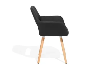 Chicago Stol Set Om 2 St - Svart - Products - Möbler - Fåtölj & stolar - Karmstol