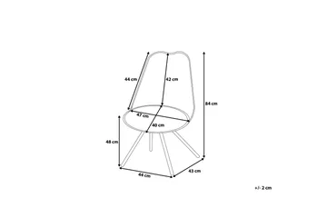 Dakota Ii Stol Set Om 2 St - Svart - Products - Möbler - Fåtölj & stolar - Matstol & köksstol