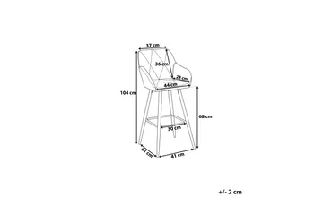 Darien Barstol 41 cm - Blå - Products - Möbler - Fåtölj & stolar - Barstol & barpall