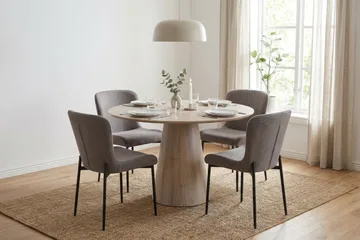 Elsie Matstol - Grå - Products - Möbler - Fåtölj & stolar - Matstol & köksstol