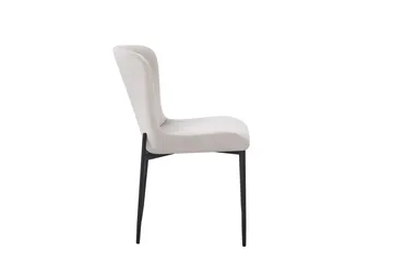 Elsie Matstol Sammet - Beige - Products - Möbler - Fåtölj & stolar - Matstol & köksstol