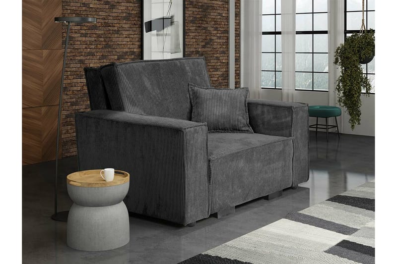 Denegal Bäddfåtölj Dark grey - Products - Möbler - Fåtölj & stolar - Fåtölj - Bäddfåtölj