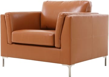 Fåtölj cognacs färgat konstläder - Cansas - Cognac - Products - Möbler - Fåtölj & stolar - Fåtölj - Clubfåtölj