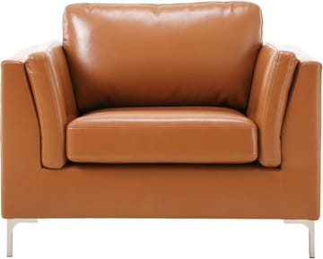 Fåtölj cognacs färgat konstläder - Cansas - Cognac - Products - Möbler - Fåtölj & stolar - Fåtölj - Clubfåtölj