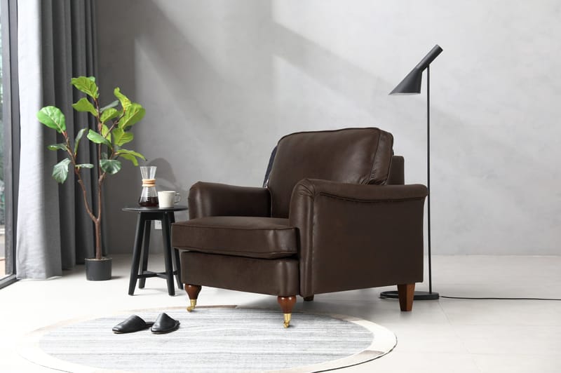 Fåtölj Howard brun klädsel - Watford - Vintagebrun - Products - Möbler - Fåtölj & stolar - Fåtölj - Howard fåtölj