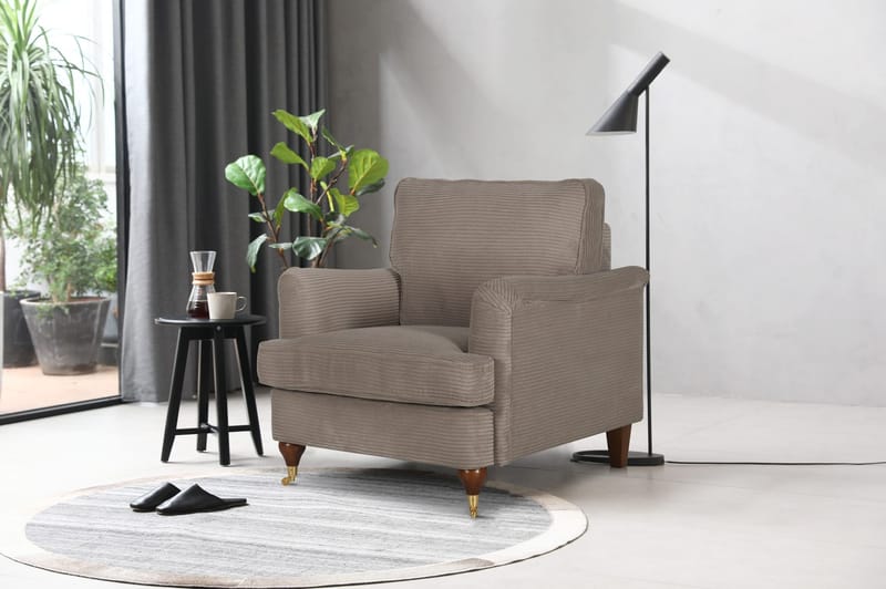 Howard Watford Deluxe fåtölj - Ljusbrun manchester - Products - Möbler - Fåtölj & stolar - Fåtölj - Howard fåtölj