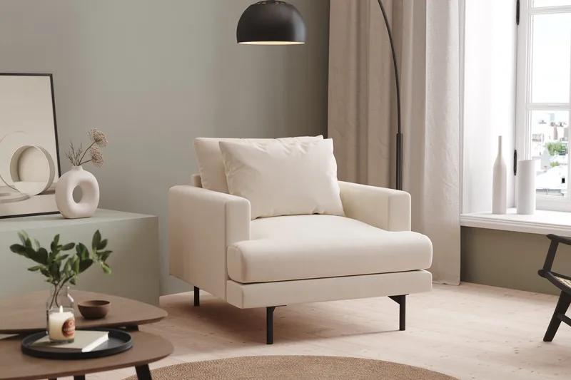 Menard Fåtölj - Ljusbeige - Products - Möbler - Fåtölj & stolar - Fåtölj