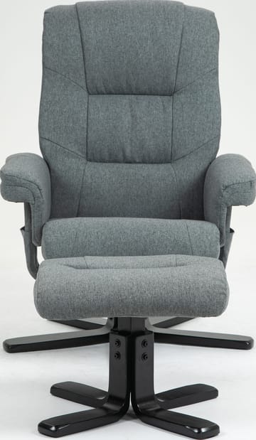 Reclinerfåtölj med fotpall grå - Oslo - Grå - Products - Möbler - Fåtölj & stolar - Fåtölj - Biofåtölj & reclinerfåtölj