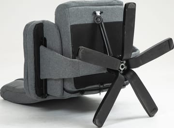 Reclinerfåtölj med fotpall grå - Oslo - Grå - Products - Möbler - Fåtölj & stolar - Fåtölj - Biofåtölj & reclinerfåtölj