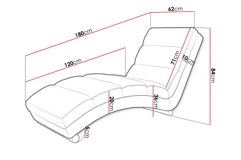 Regalado Liggfåtölj - Brun - Products - Möbler - Fåtölj & stolar - Fåtölj - Liggfåtölj