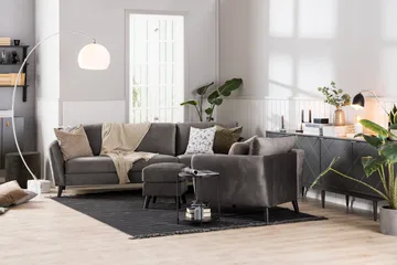 Trend Fåtölj - Mörkgrå Sammet - Products - Möbler - Fåtölj & stolar - Fåtölj