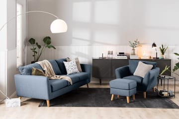 Trend Fåtölj med Fotpall - Blå - Products - Möbler - Fåtölj & stolar - Fåtölj - Fåtölj med fotpall