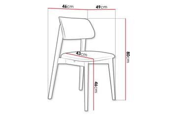 Ferrara Matstol - Blå/Beige - Products - Möbler - Fåtölj & stolar - Matstol & köksstol