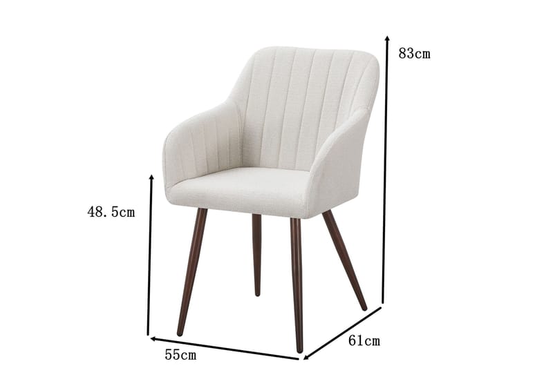 Filippa Matstol - Vit - Products - Möbler - Fåtölj & stolar - Karmstol