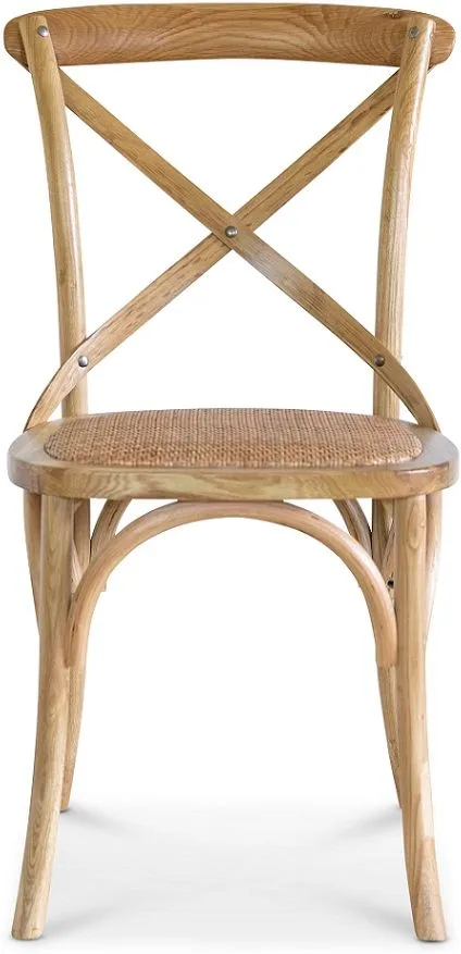 Gaston stol i oljat massivt trä, Natur/Brun