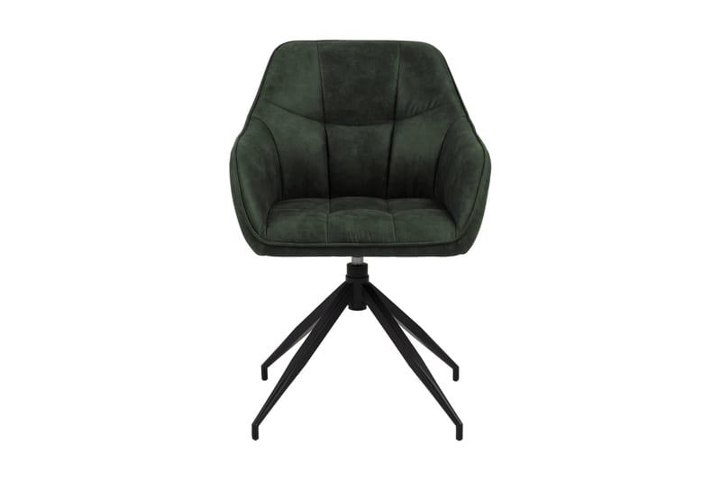 Harford Karmstol Spindelben - Grön/Matt Svart - Products - Möbler - Fåtölj & stolar - Karmstol