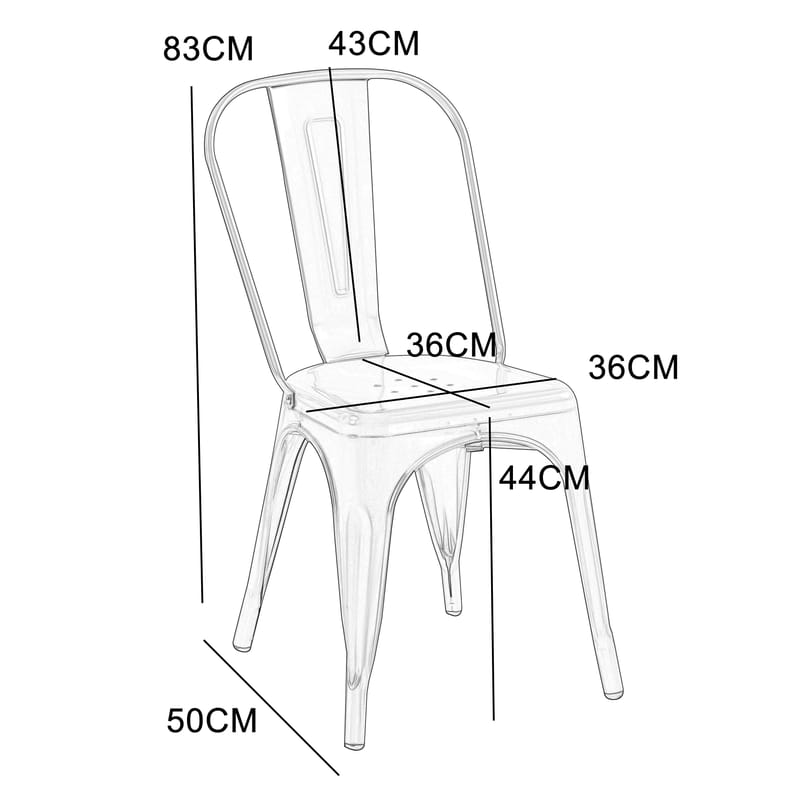 Iris matstol i metall - Products - Möbler - Fåtölj & stolar - Matstol & köksstol