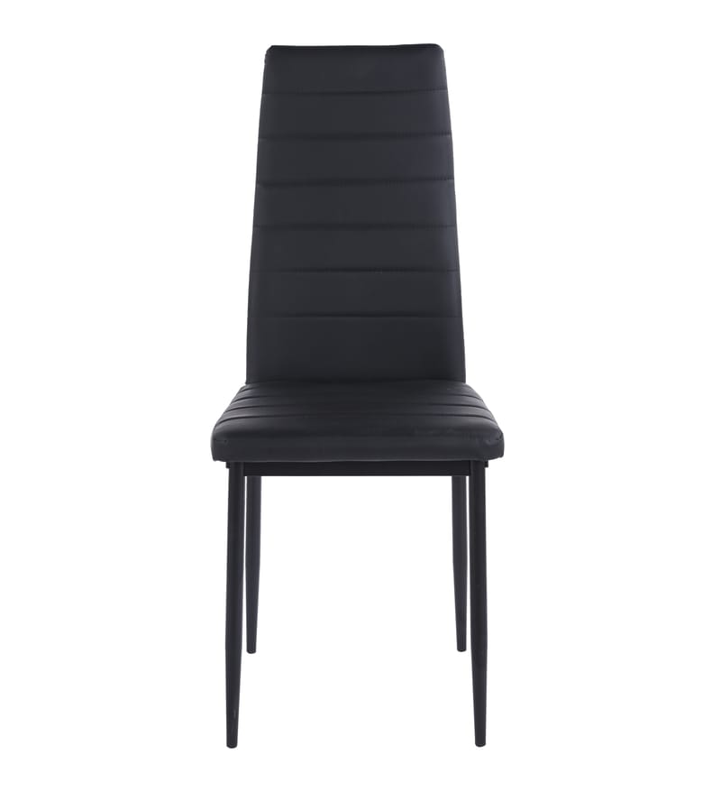 Iris stol i svart PU, Svart