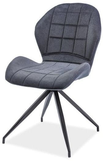 Köksstol Modern i Tyg - grafit/svart - Products - Möbler - Fåtölj & stolar - Matstol & köksstol
