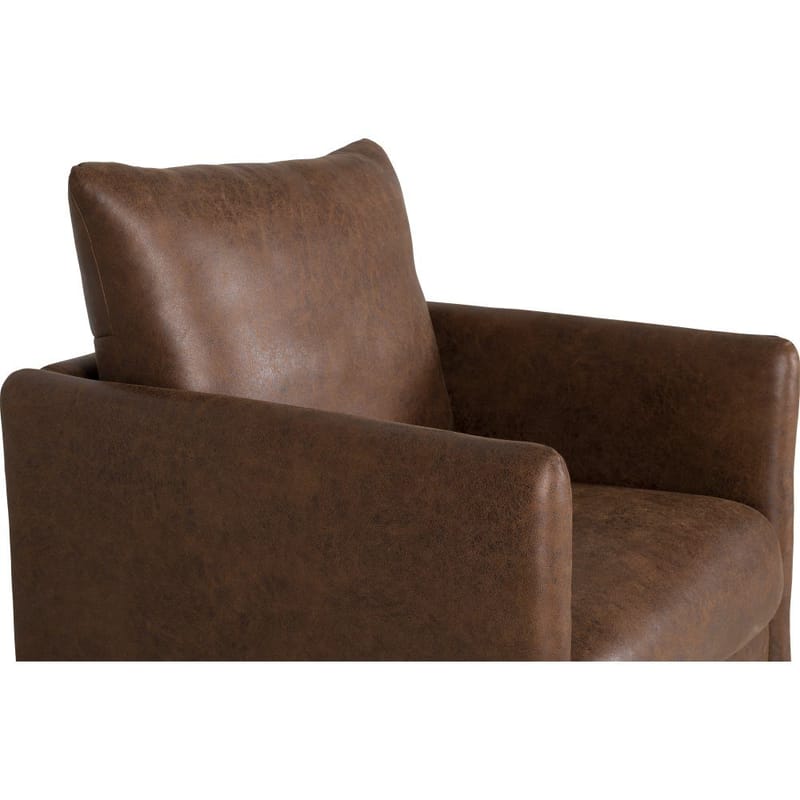 Kingsley fåtölj - Brunt ecoläder - cognac - Products - Möbler - Fåtölj & stolar - Fåtölj