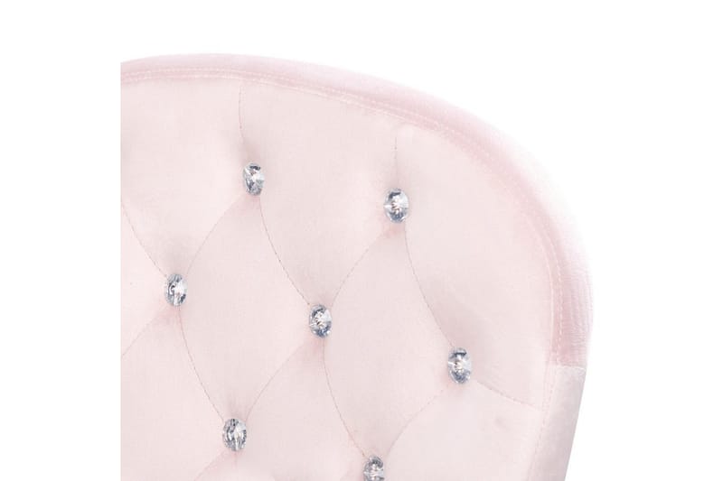 Kontorsstol med kristaller Princess Pastellrosa/Silver/Svart - Pastellrosa/Silver/Svart - Products - Möbler - Fåtölj & stolar - Kontorsstol & skrivbordsstol