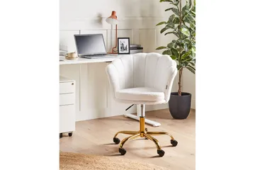 Kontorsstol Monticello Vitt/guld/svart - Vitt/guld/svart - Products - Möbler - Fåtölj & stolar - Kontorsstol & skrivbordsstol