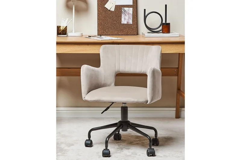 Kontorsstol Sanilac Beige/grå/svart - Beige/grå/svart - Products - Möbler - Fåtölj & stolar - Kontorsstol & skrivbordsstol