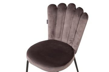 Limhamn Karmstol Sammet - Grå - Products - Möbler - Fåtölj & stolar - Matstol & köksstol